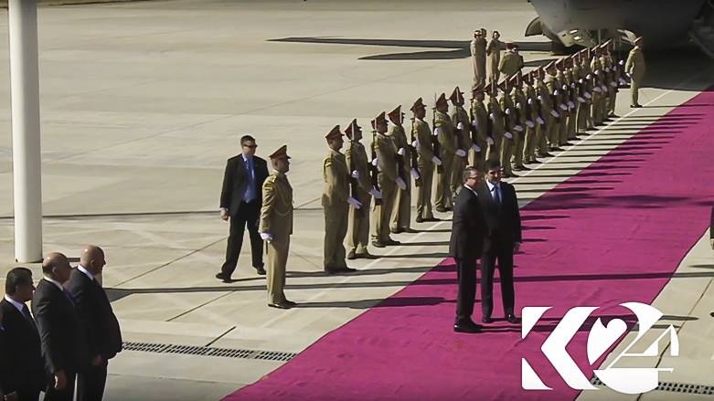 Kurdistan Region Prime Minister Nechirvan Barzani received the US Defense Secretary Ashton Carter in Erbil, Kurdistan Region, Oct. 23, 2016. (Photo: Kurdistan24)